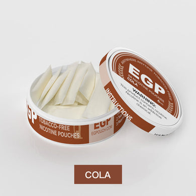 EGP Cola Nicotine Pouches Dry All White Normal Mini - joymytech