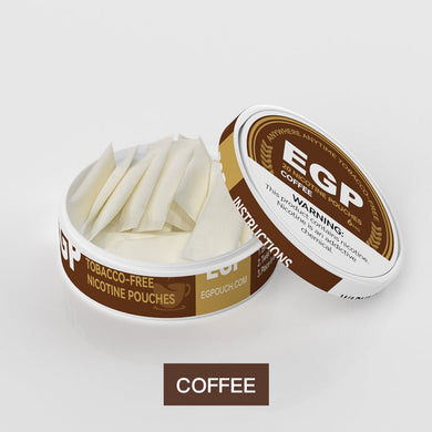 EGP Coffee Nicotine Pouches Dry All White Normal Mini - joymytech